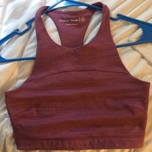 Outdoor voices size extra, small, pink undershirt